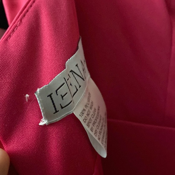 NWT Ieena for Max Duggal 26264 Plunge Faux Wrap Neck Gown in Fuchsia Size 4 - Picture 11 of 11